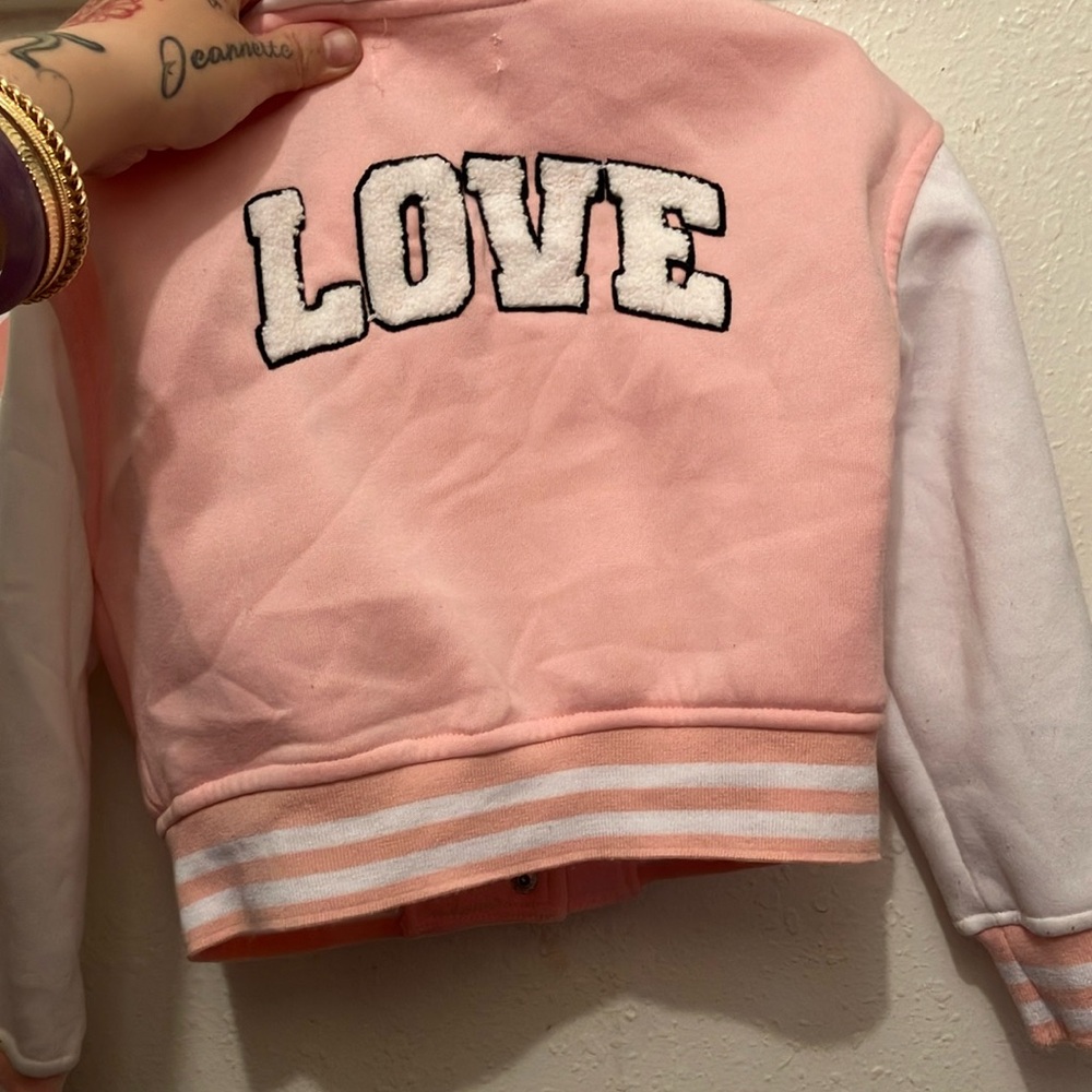 SHEIN Pink and White Kids Jacket - Picture 2 of 3